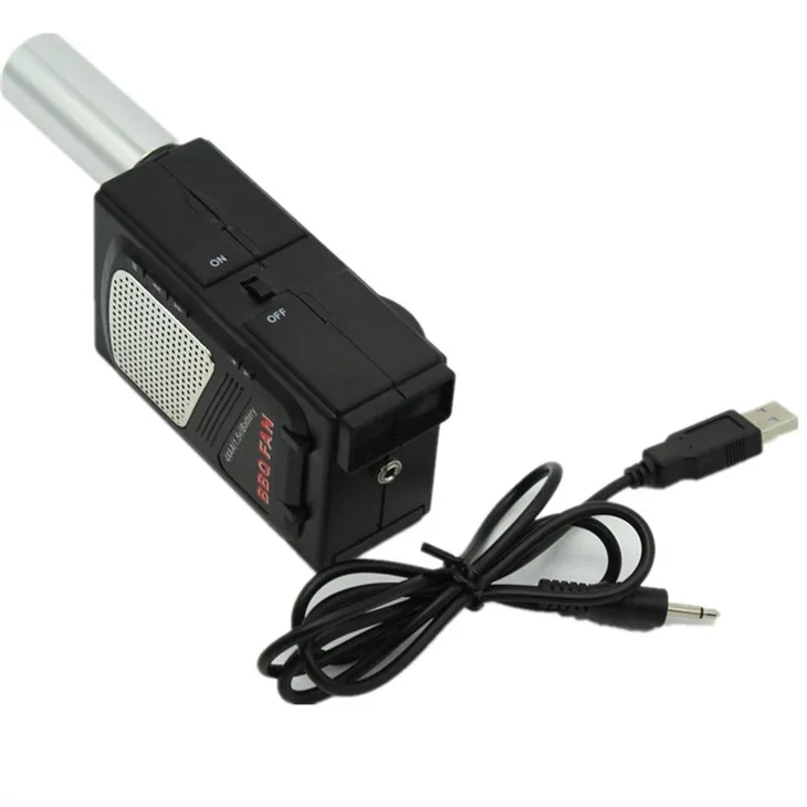 Ажурирани нови ДЦ вентилатор за роштиљ, преносиви вентилатор за роштиљ са УСБ линијом ФД311А