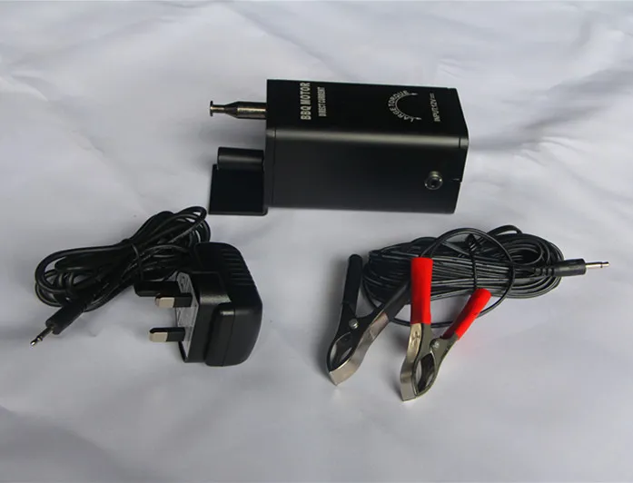 Роштиљ са мотором за роштиљ од црног алуминијума 12В